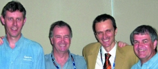 Sean Davis &#8211; Graficomp Consumables, Dave Connock &#8211; HP LFP SA, Manel Martinex &#8211; HP LFP business manager, Graham Roy &#8211; Graficomp MD